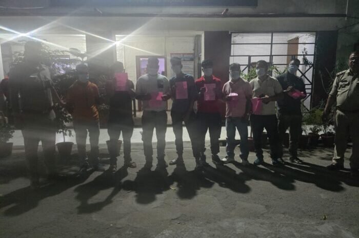 पुलिस ने सार्वजनिक स्थानों पर शराब पीकर हुड़दंग करने वाले 8 व्यक्तियों के खिलाफ की कार्यवाही
