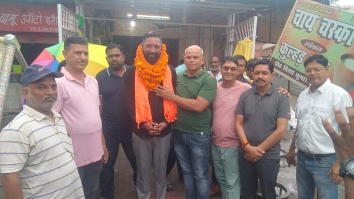  अमरनाथ यात्रा से लौटे युवा विनय भाटिया का किया भव्य स्वागत