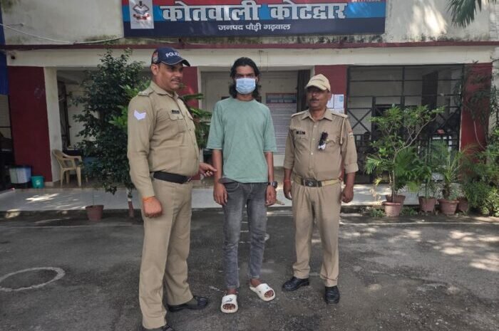  आकिब उर्फ़ गबरू  वारण्टी को पुलिस ने किया गिरफ्तार
